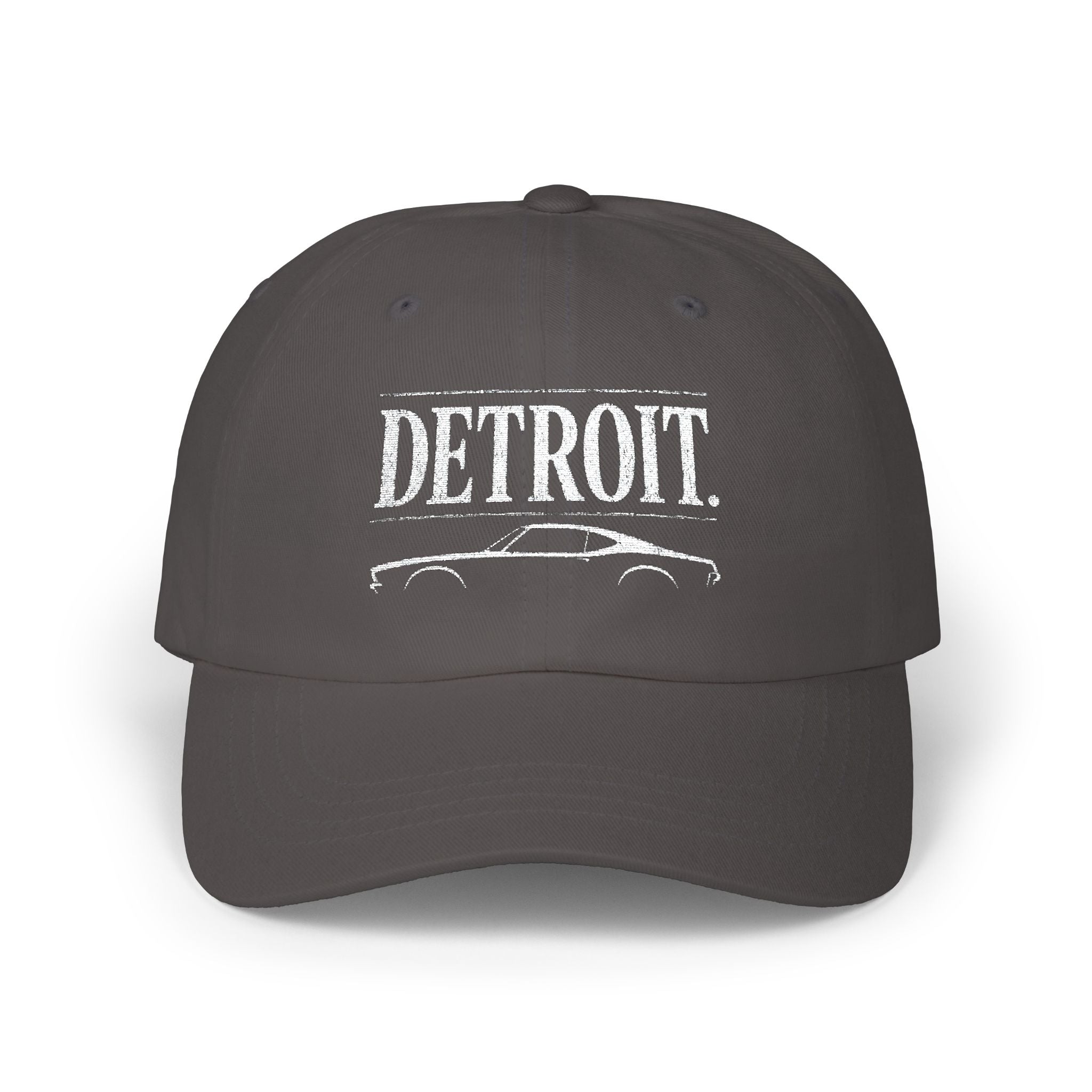 Detroit Car Culture Classic Cap | Embroidered Automotive Hat | City Garage Collection
