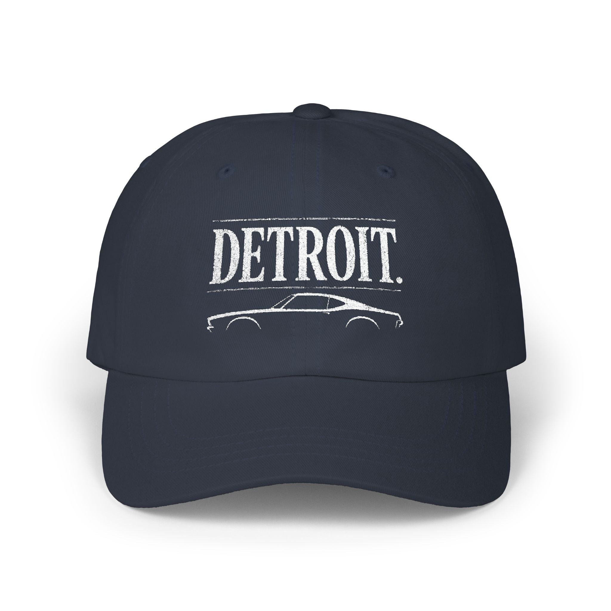 Detroit Car Culture Classic Cap | Embroidered Automotive Hat | City Garage Collection