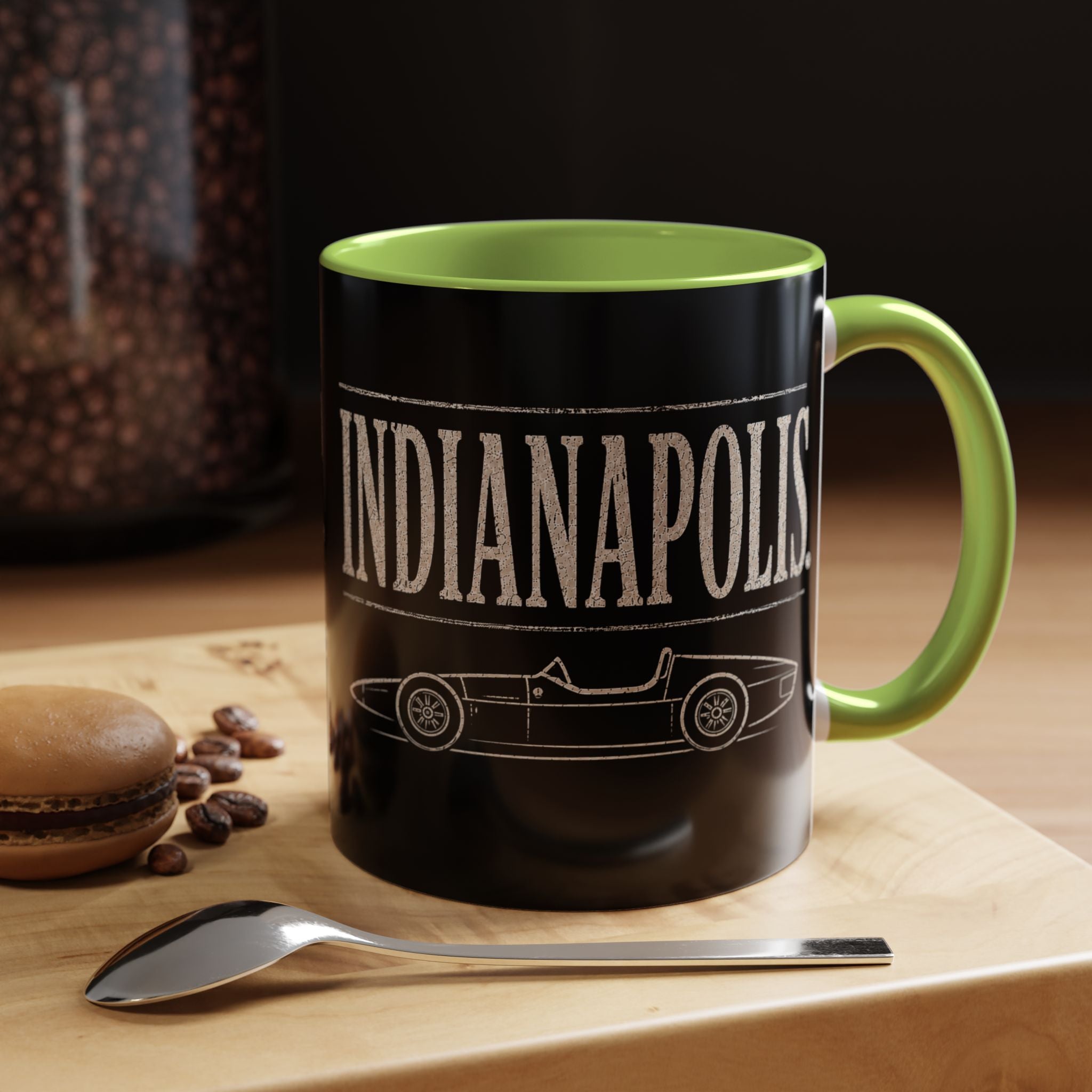 Indianapolis Car Culture 11 oz Mug | Open Wheel Car Coffee Cup | City Garage Collection