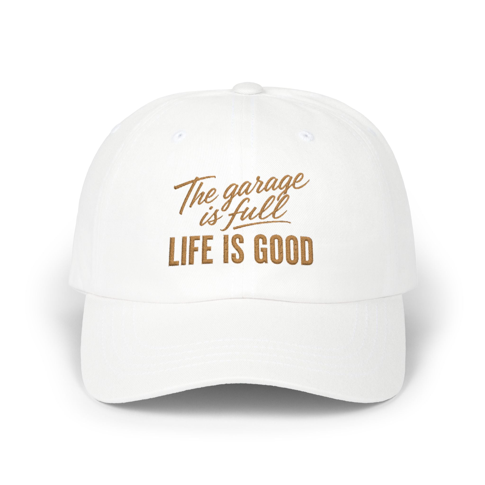 Classic Cap - Embroidery - The Garage Is Full | Life Is Good