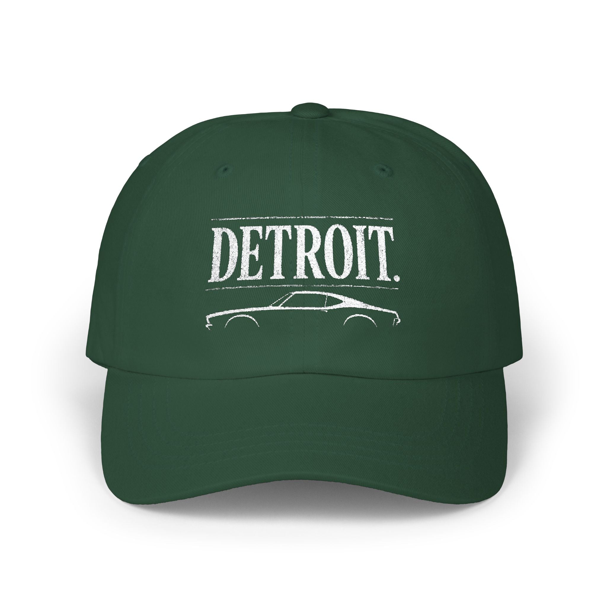 Detroit Car Culture Classic Cap | Embroidered Automotive Hat | City Garage Collection