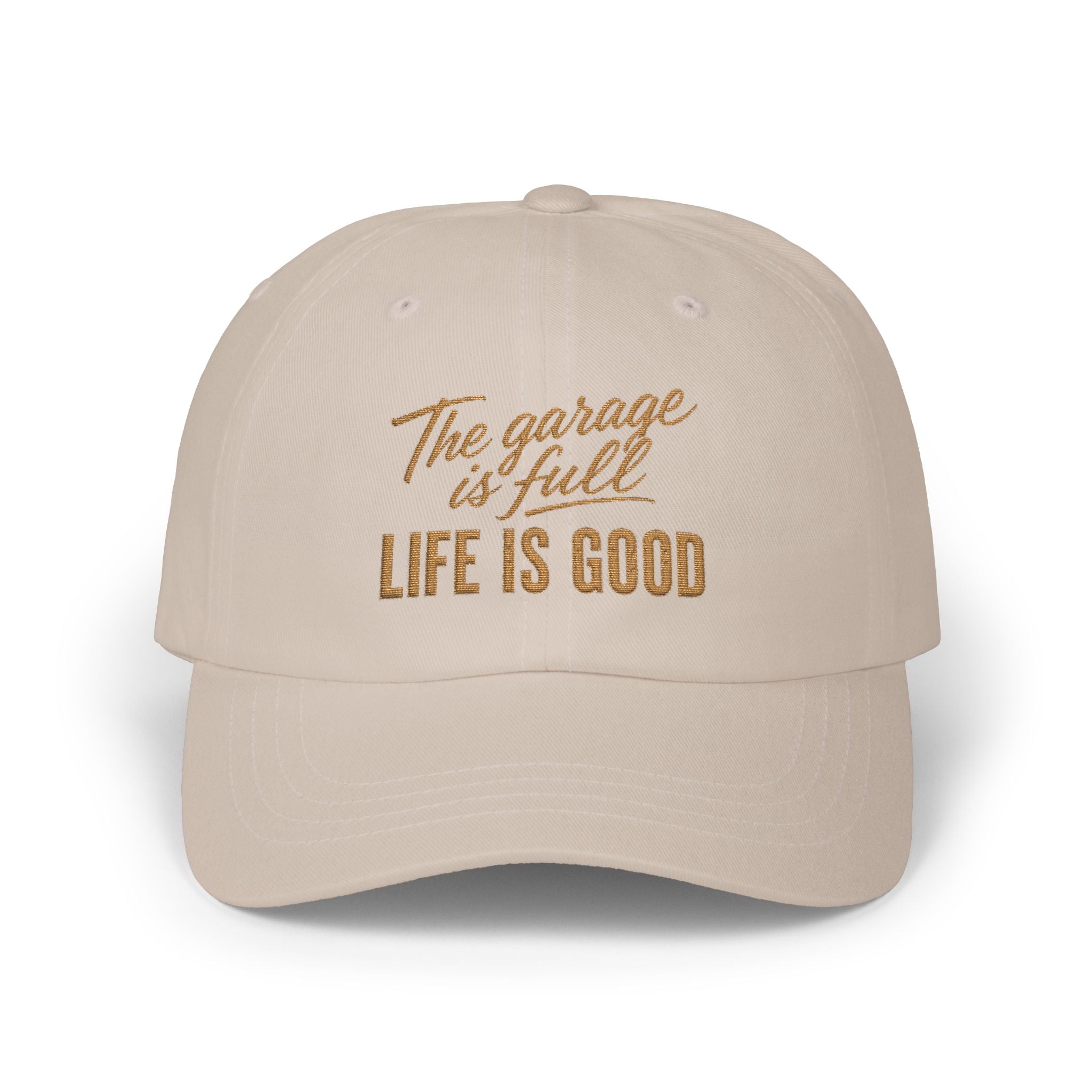 Classic Cap - Embroidery - The Garage Is Full | Life Is Good