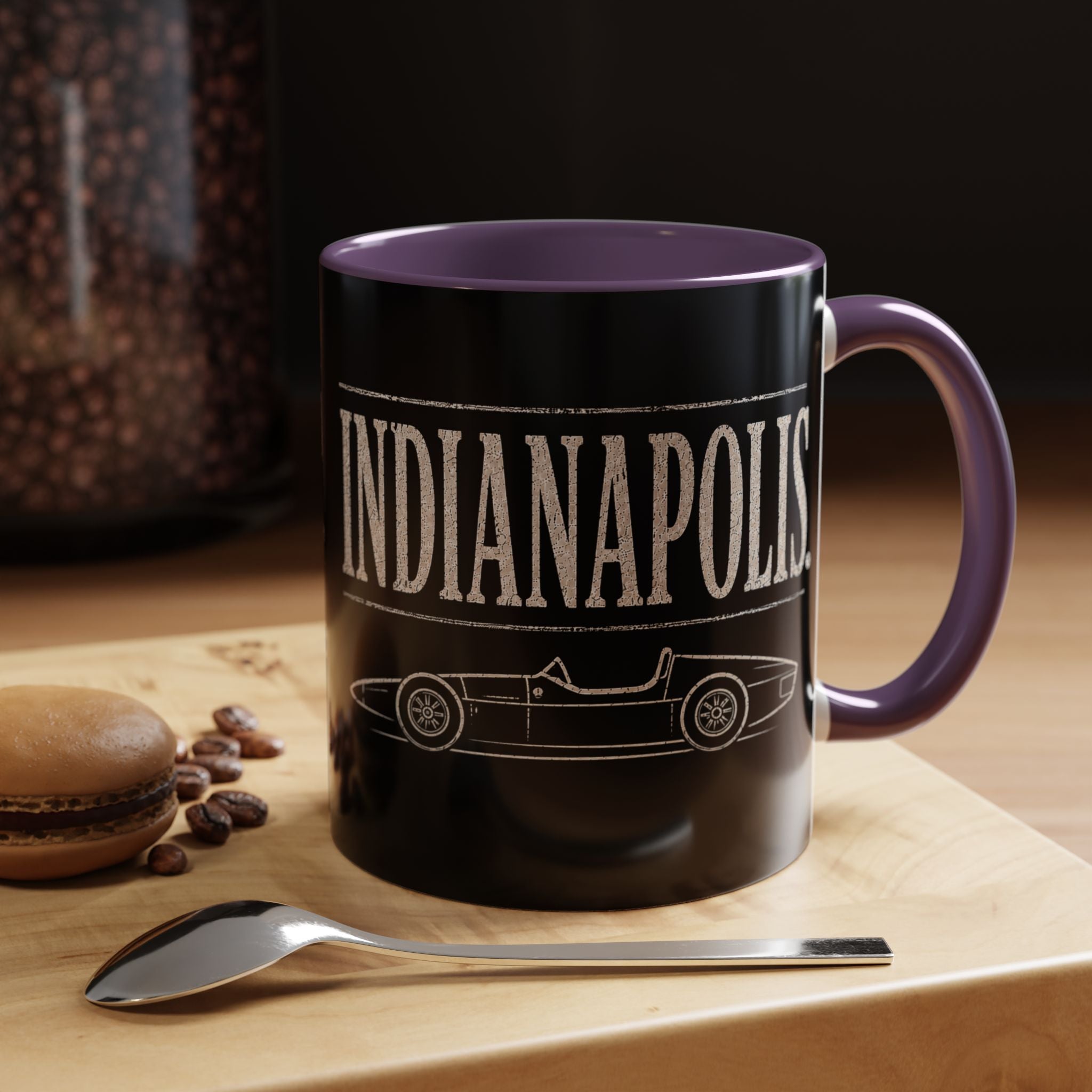 Indianapolis Car Culture 11 oz Mug | Open Wheel Car Coffee Cup | City Garage Collection