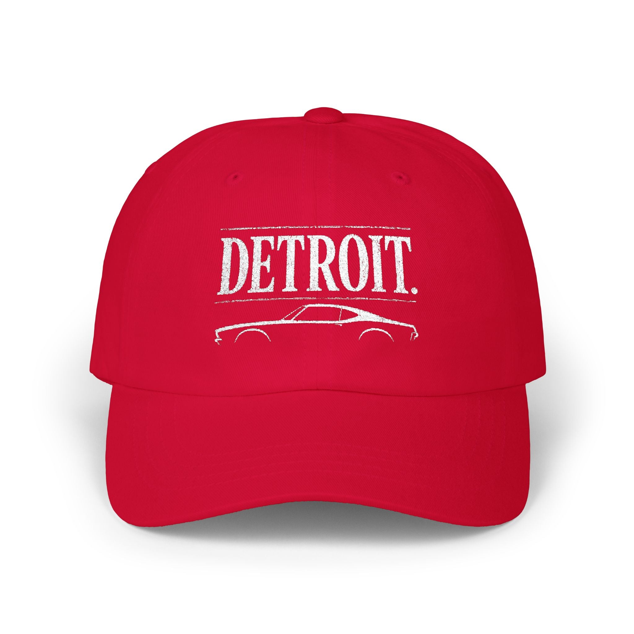 Detroit Car Culture Classic Cap | Embroidered Automotive Hat | City Garage Collection