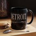Detroit Car Culture 11 oz Mug | Classic Muscle Car Coffee Cup | City Garage Collection