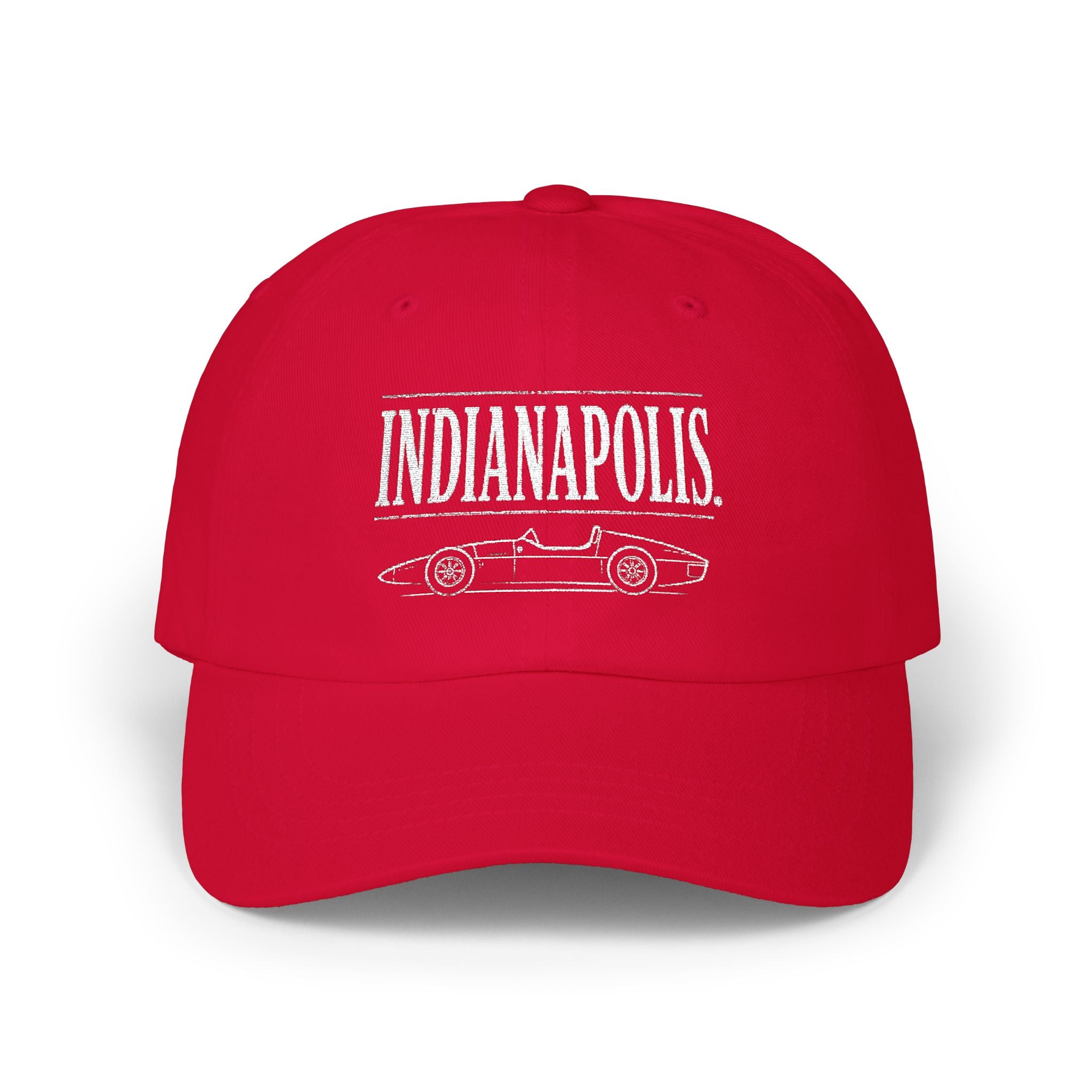 Indianapolis Car Culture Classic Cap | Embroidered Automotive Hat | City Garage Collection