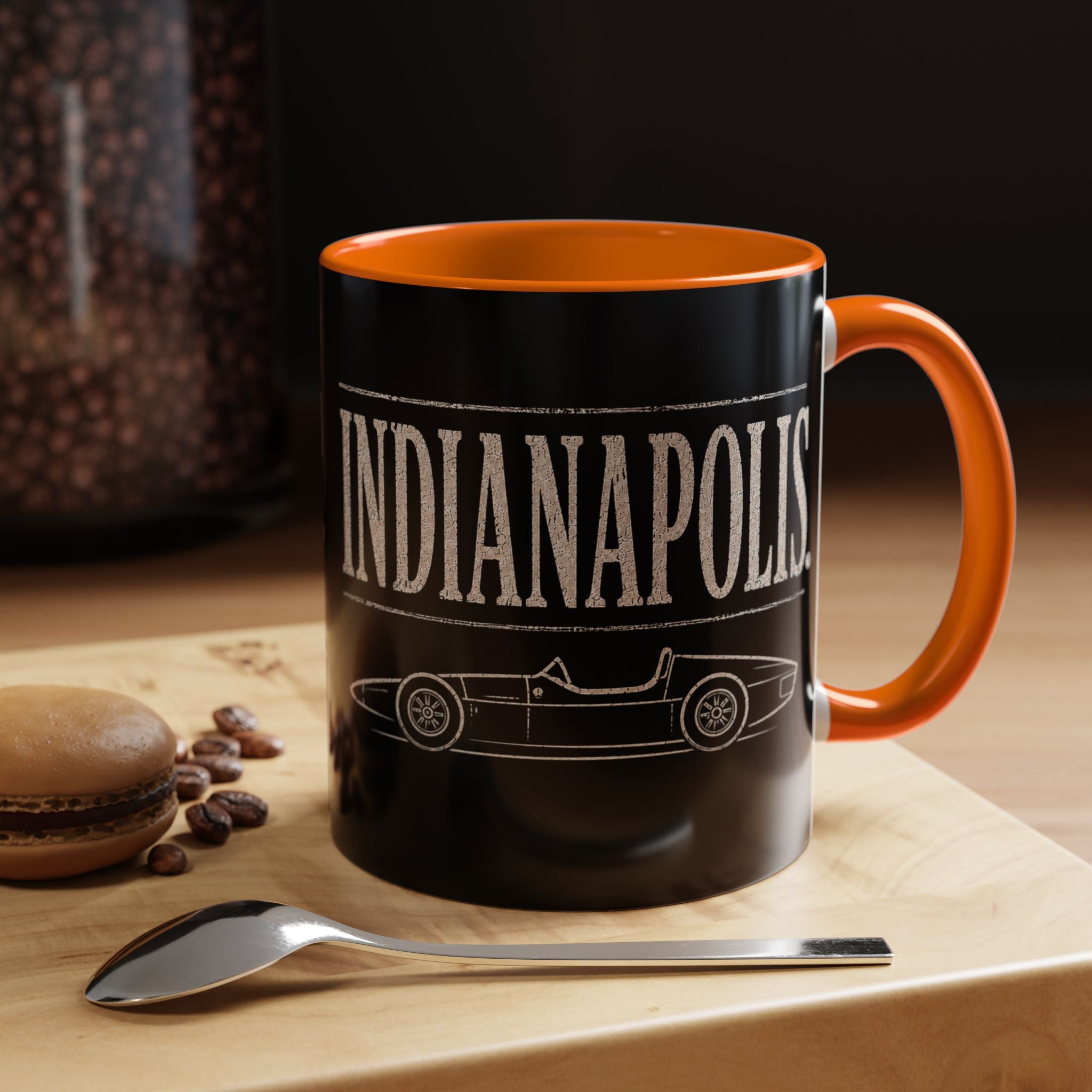 Indianapolis Car Culture 11 oz Mug | Open Wheel Car Coffee Cup | City Garage Collection