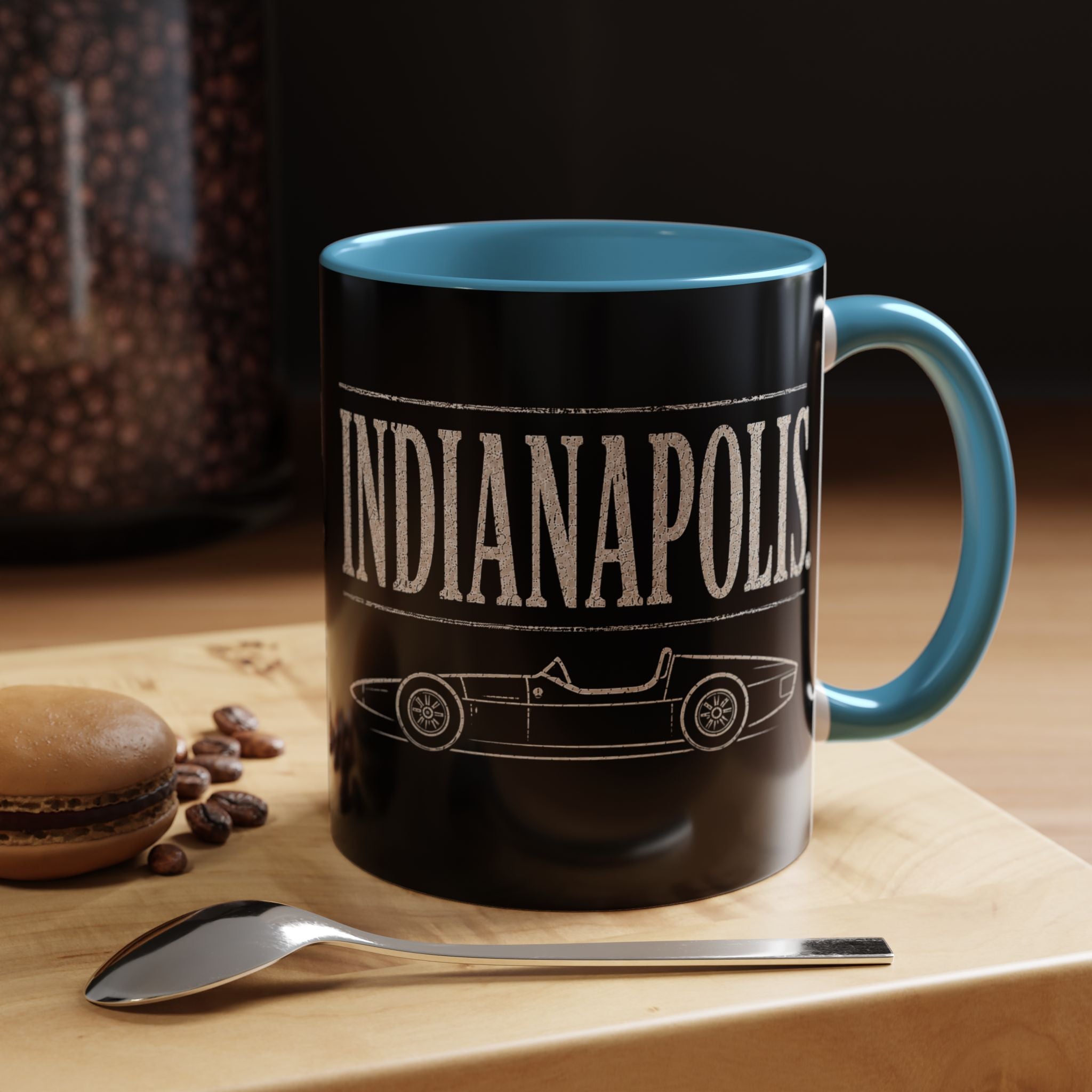 Indianapolis Car Culture 11 oz Mug | Open Wheel Car Coffee Cup | City Garage Collection