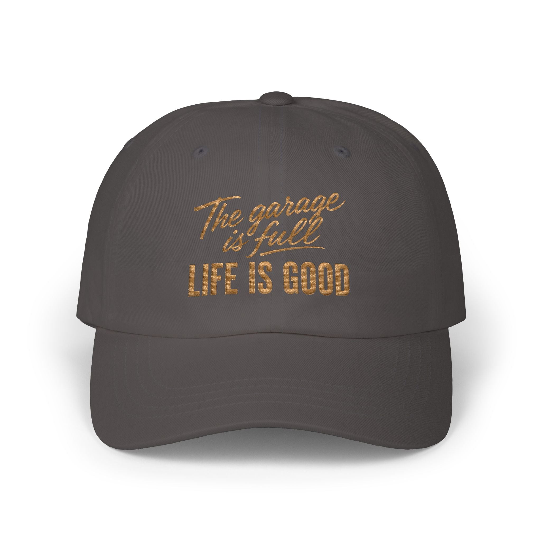 Classic Cap - Embroidery - The Garage Is Full | Life Is Good