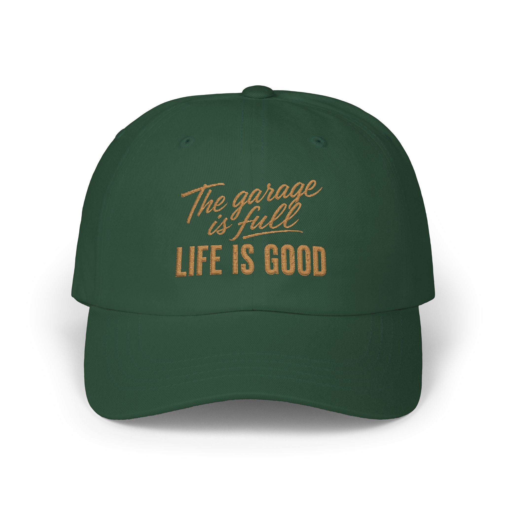 Classic Cap - Embroidery - The Garage Is Full | Life Is Good