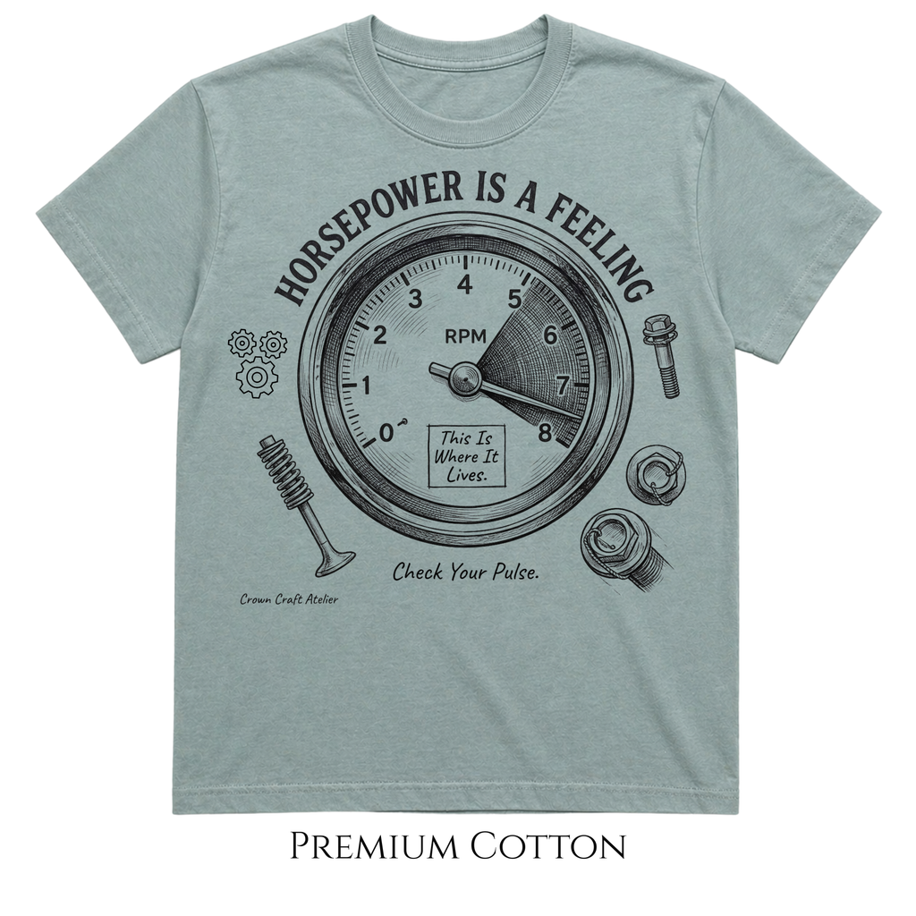 Horsepower Is A Feeling, Check Your Pulse T-Shirt