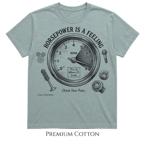 Horsepower Is A Feeling, Check Your Pulse T-Shirt