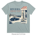 Riviera Service Stop | Vintage Coastal Car Café T-Shirt