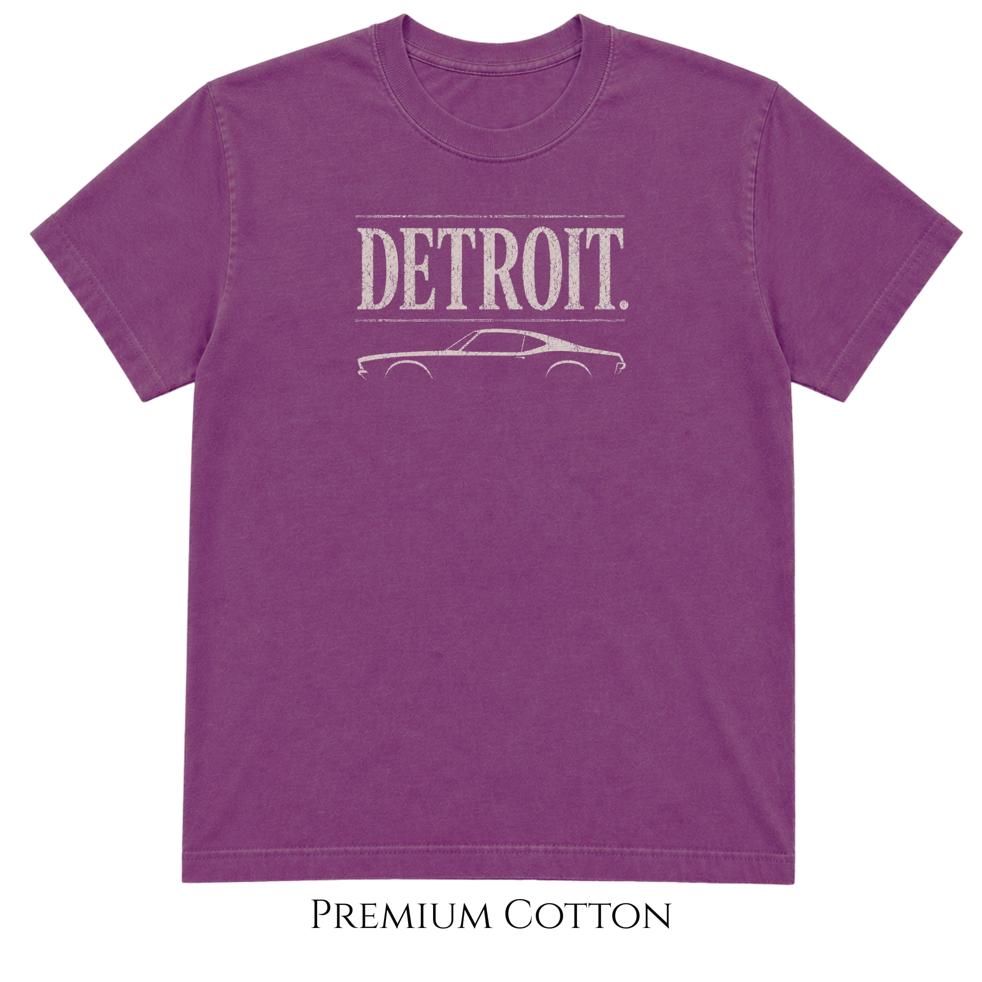Detroit Car Culture T-Shirt | Vintage Muscle Car Tee | City Garage Collection