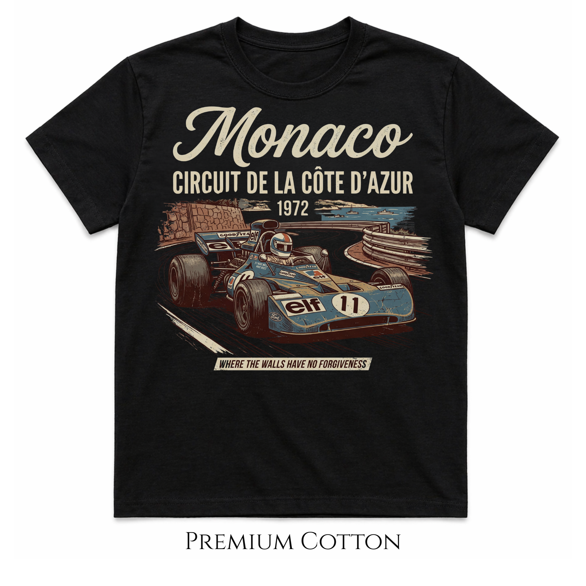 Where The Walls Have No Forgiveness Monaco 1972  T-Shirt