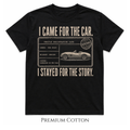 I Came for the Car, Stayed for the Story | Vintage Registration Card Car Culture T-Shirt