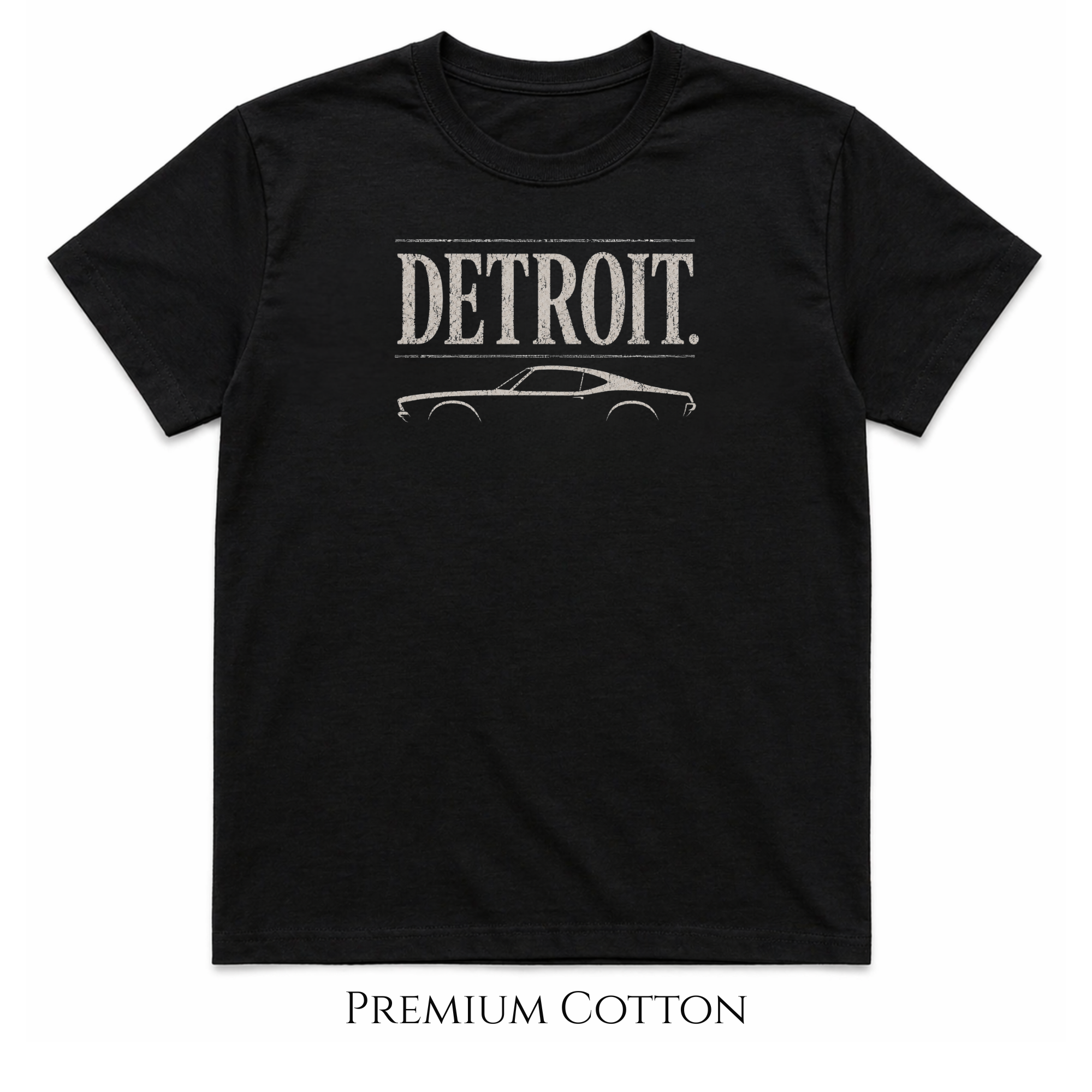 Detroit Car Culture T-Shirt | Vintage Muscle Car Tee | City Garage Collection