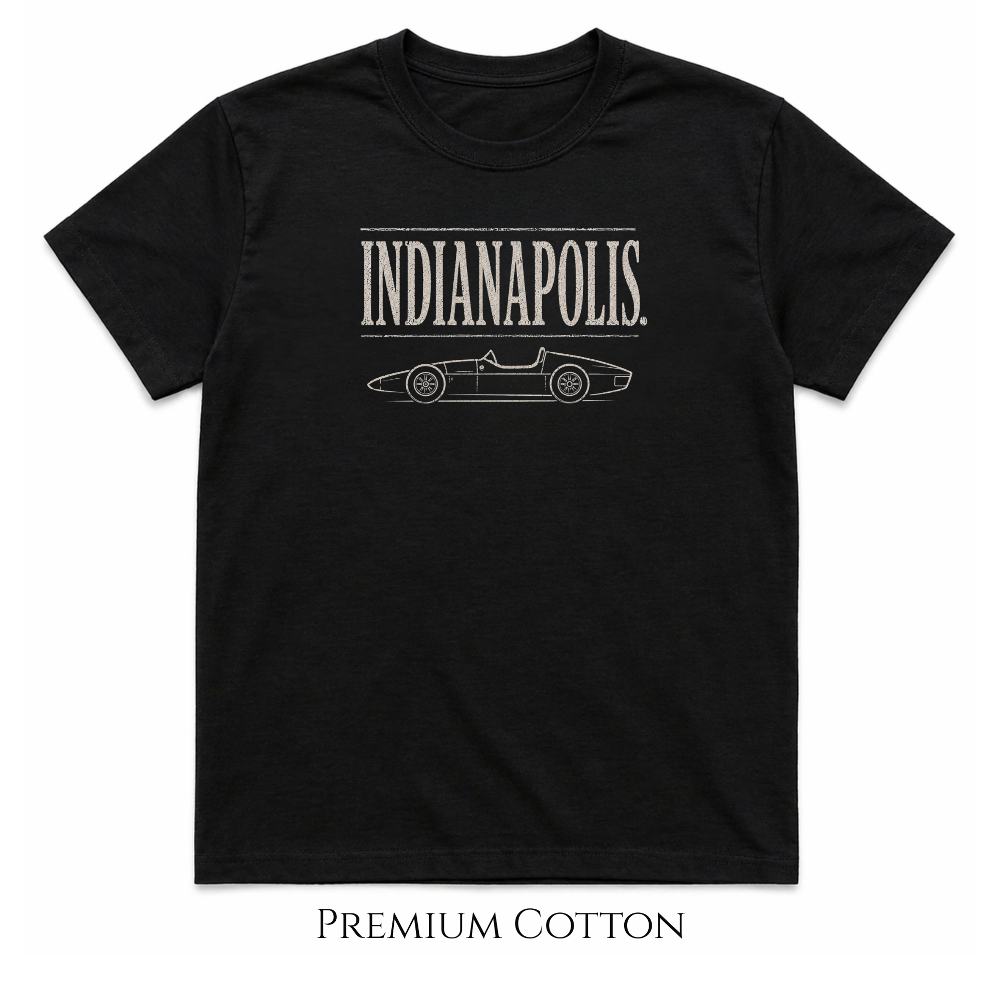 Indianapolis Racing Culture T-Shirt | Vintage Open-Wheel Tee | City Garage Collection