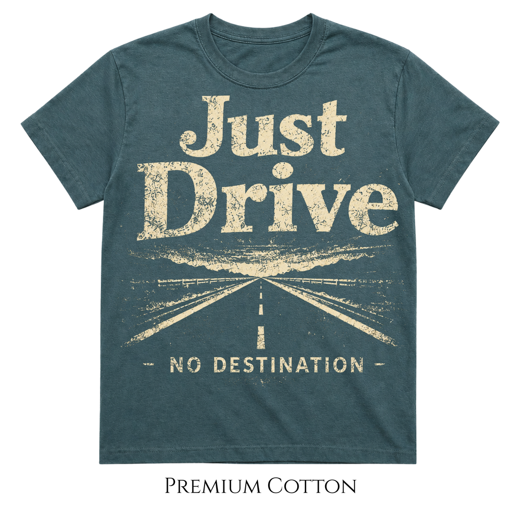 Dramatic Just Drive | No Destination T-Shirt