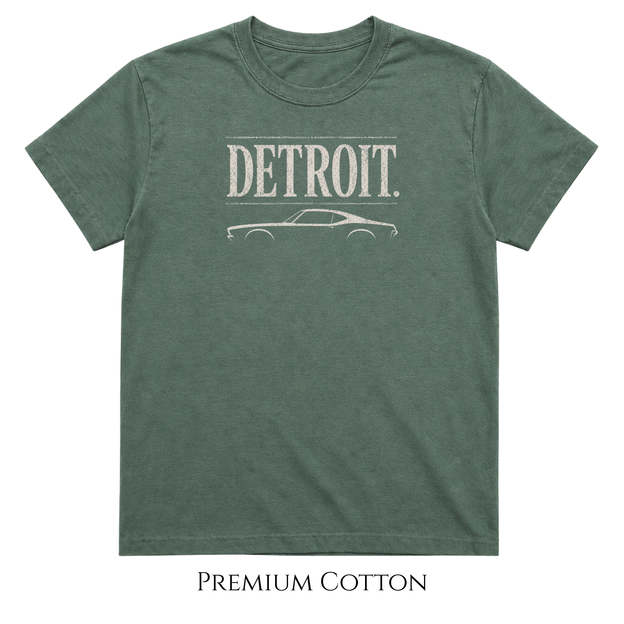 Detroit Car Culture T-Shirt | Vintage Muscle Car Tee | City Garage Collection