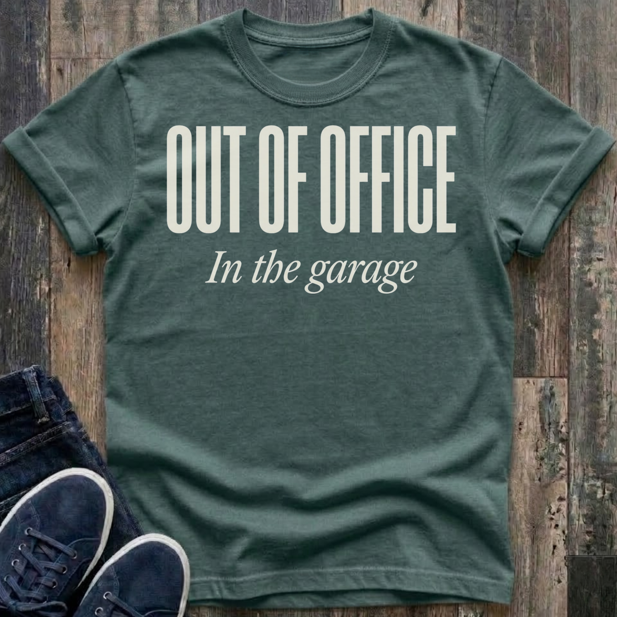 Out of Office - In The Garage T-Shirt