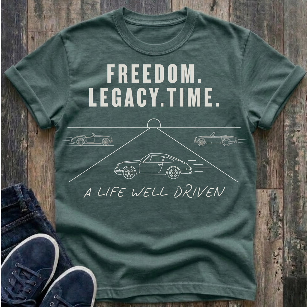 Freedom. Legacy. Time. - Life Well Driven T-Shirt