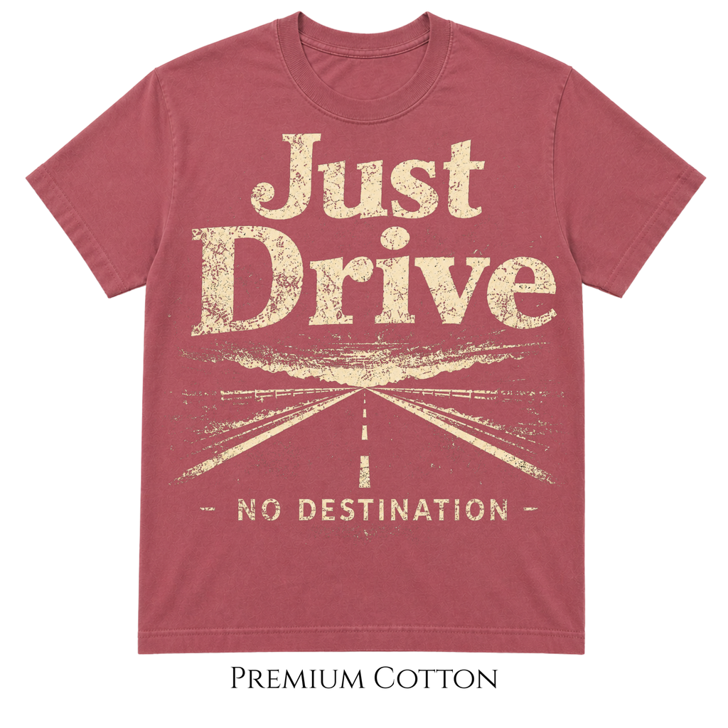 Dramatic Just Drive | No Destination T-Shirt