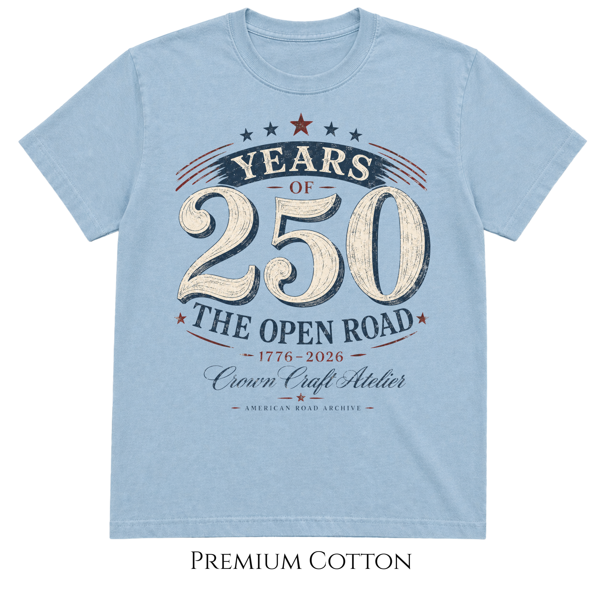 USA Patriotic 250 Years of The Open Road T-Shirt