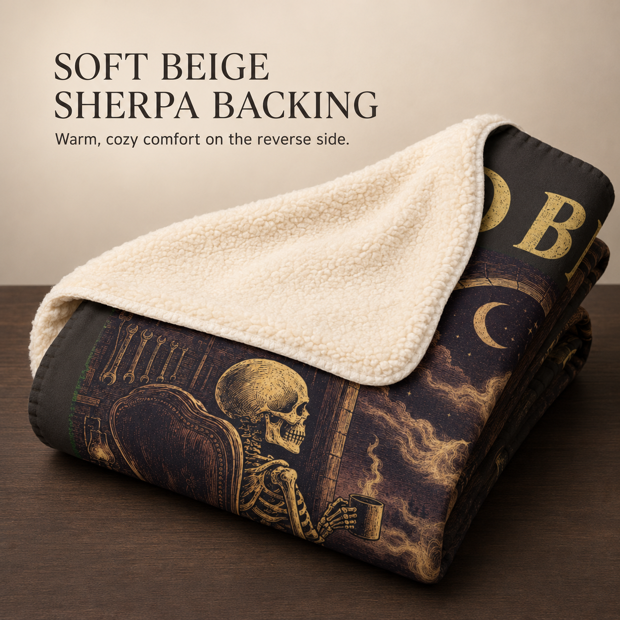 Fleece Sherpa Blanket- Haunted by the Cars I Didn’t Buy Halloween Gift