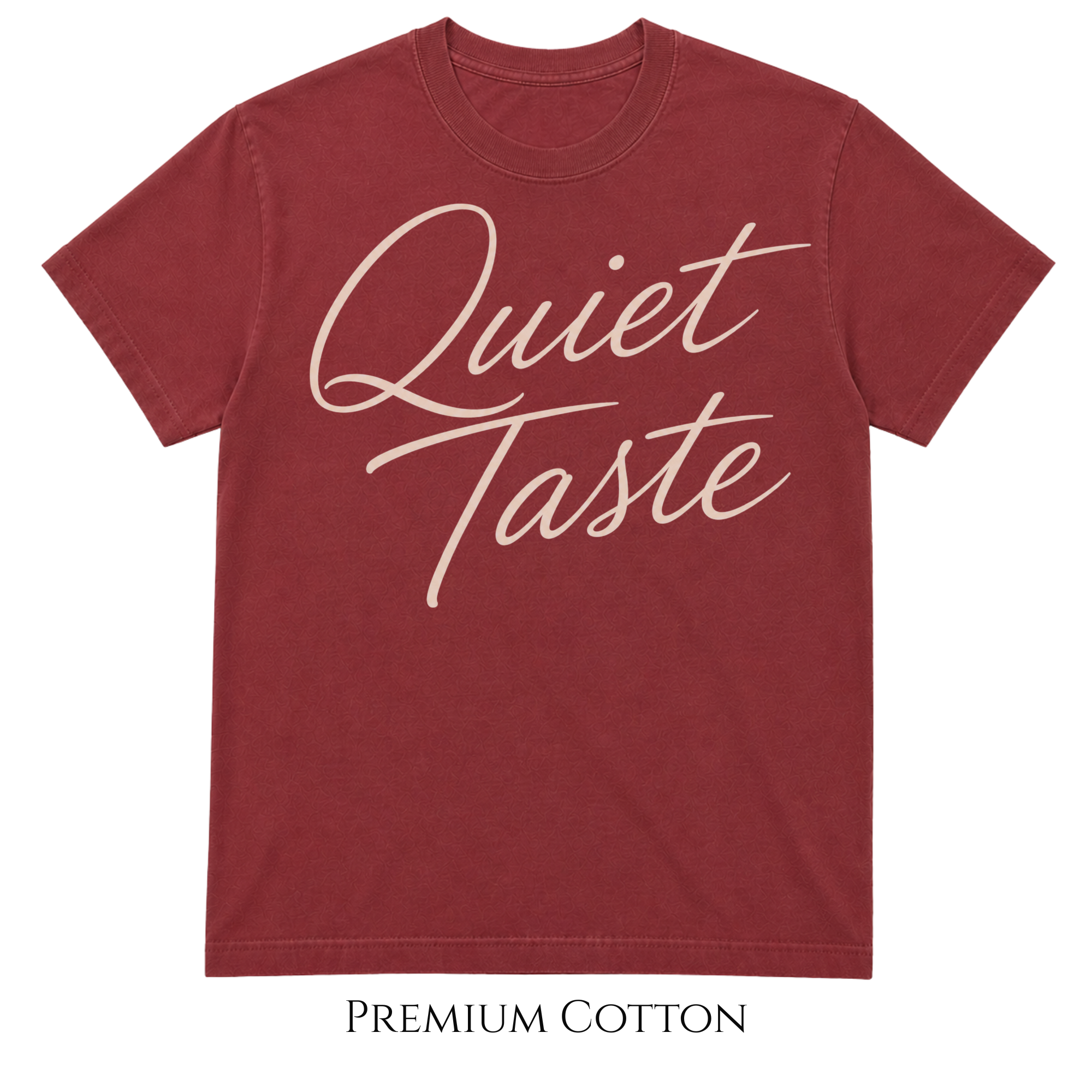Quiet Taste Script T-shirt