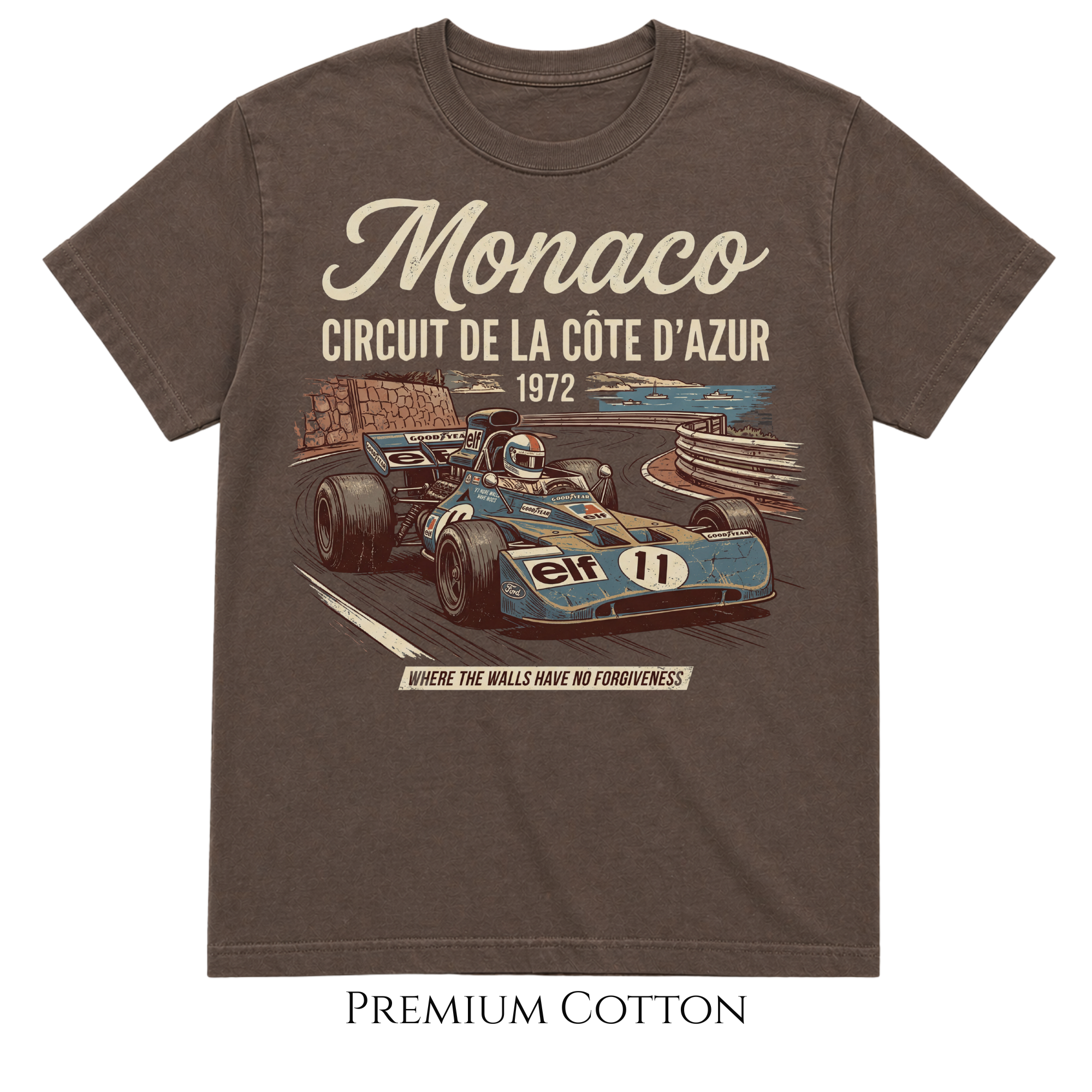 Where The Walls Have No Forgiveness Monaco 1972  T-Shirt