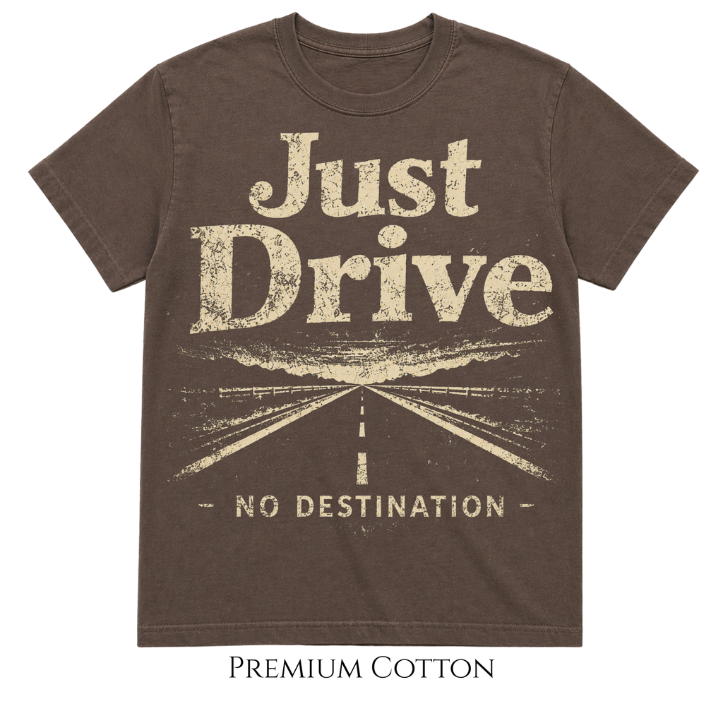 Dramatic Just Drive | No Destination T-Shirt