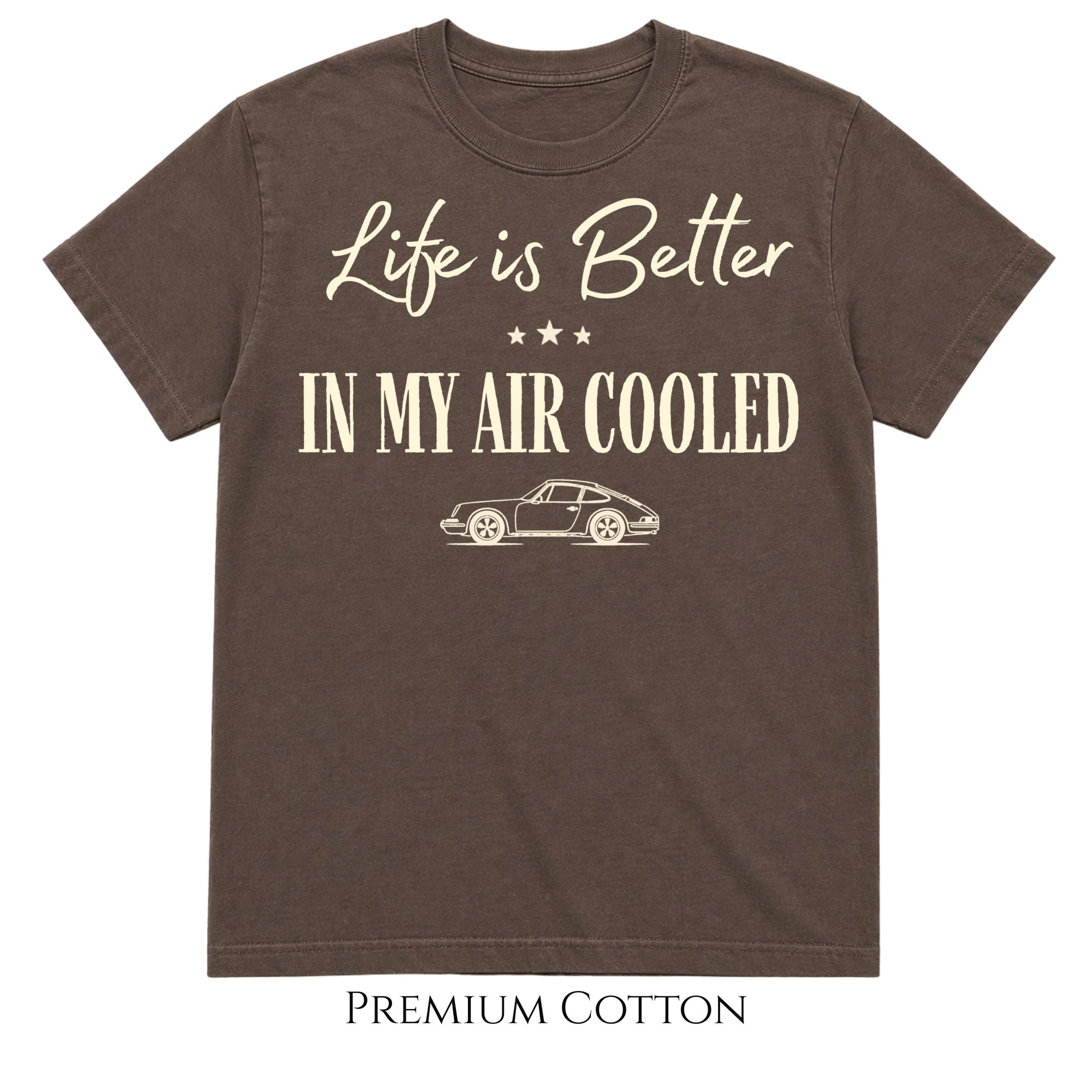 Life Is Better Air-Cooled Classic Car T-Shirt