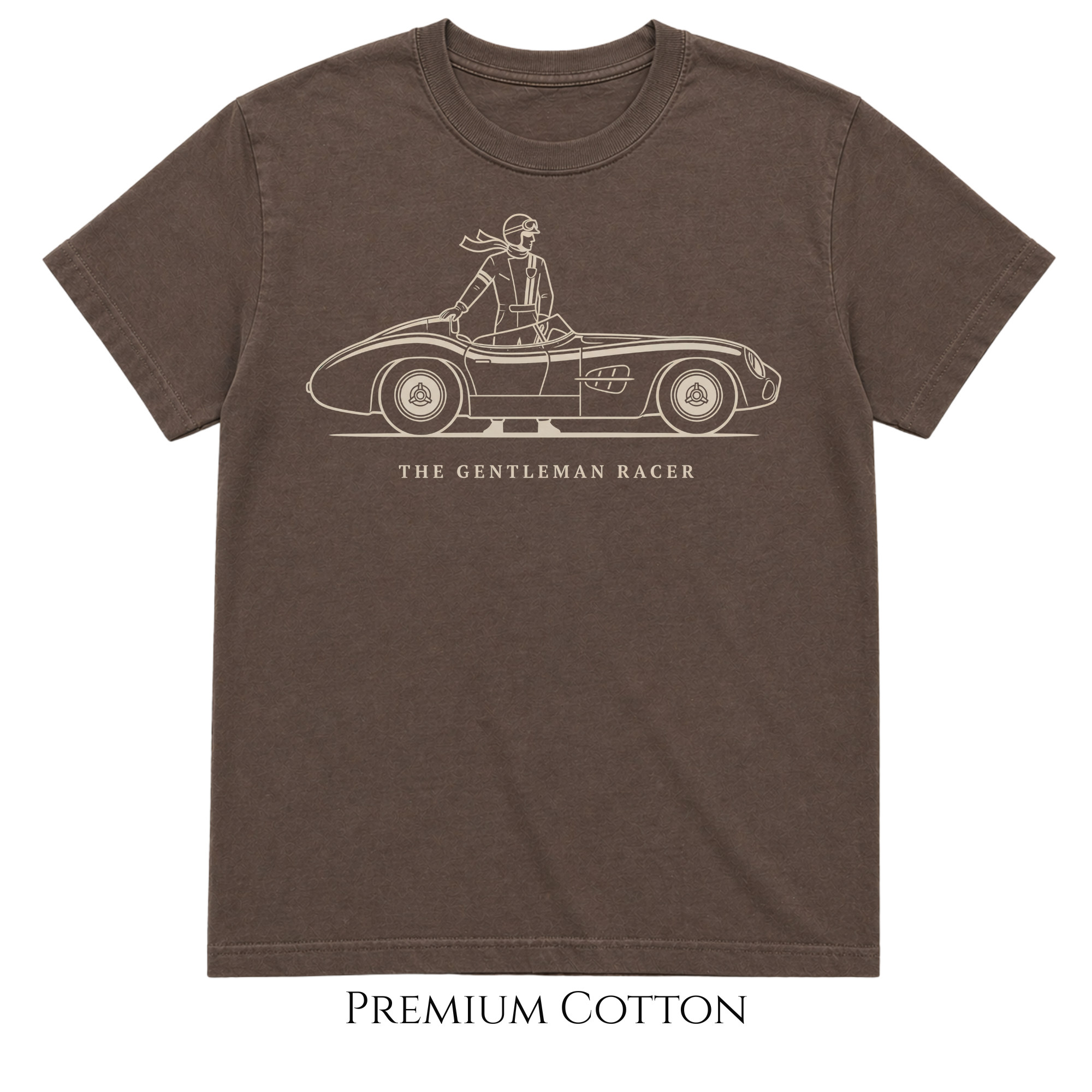 Vintage Racing Car T-Shirt — "The Gentleman's Racer" Classic Driver Tee