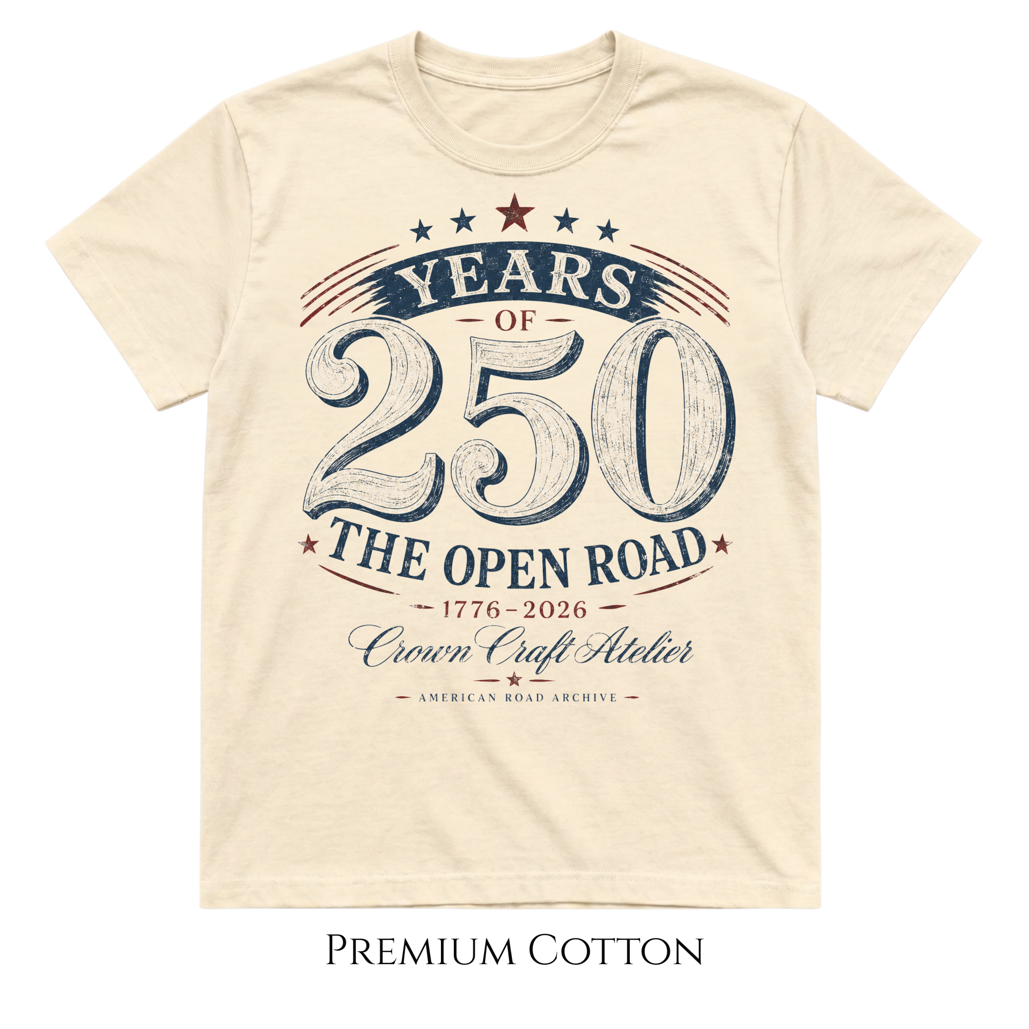 USA Patriotic 250 Years of The Open Road T-Shirt