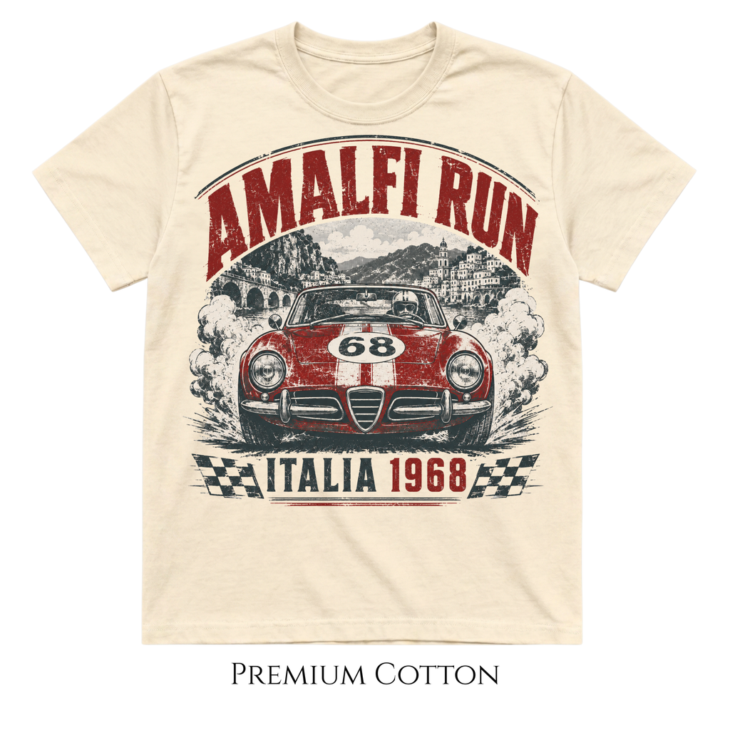 Agressive Vintage Racing Style T-Shirt