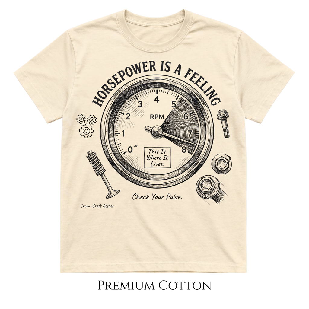 Horsepower Is A Feeling, Check Your Pulse T-Shirt