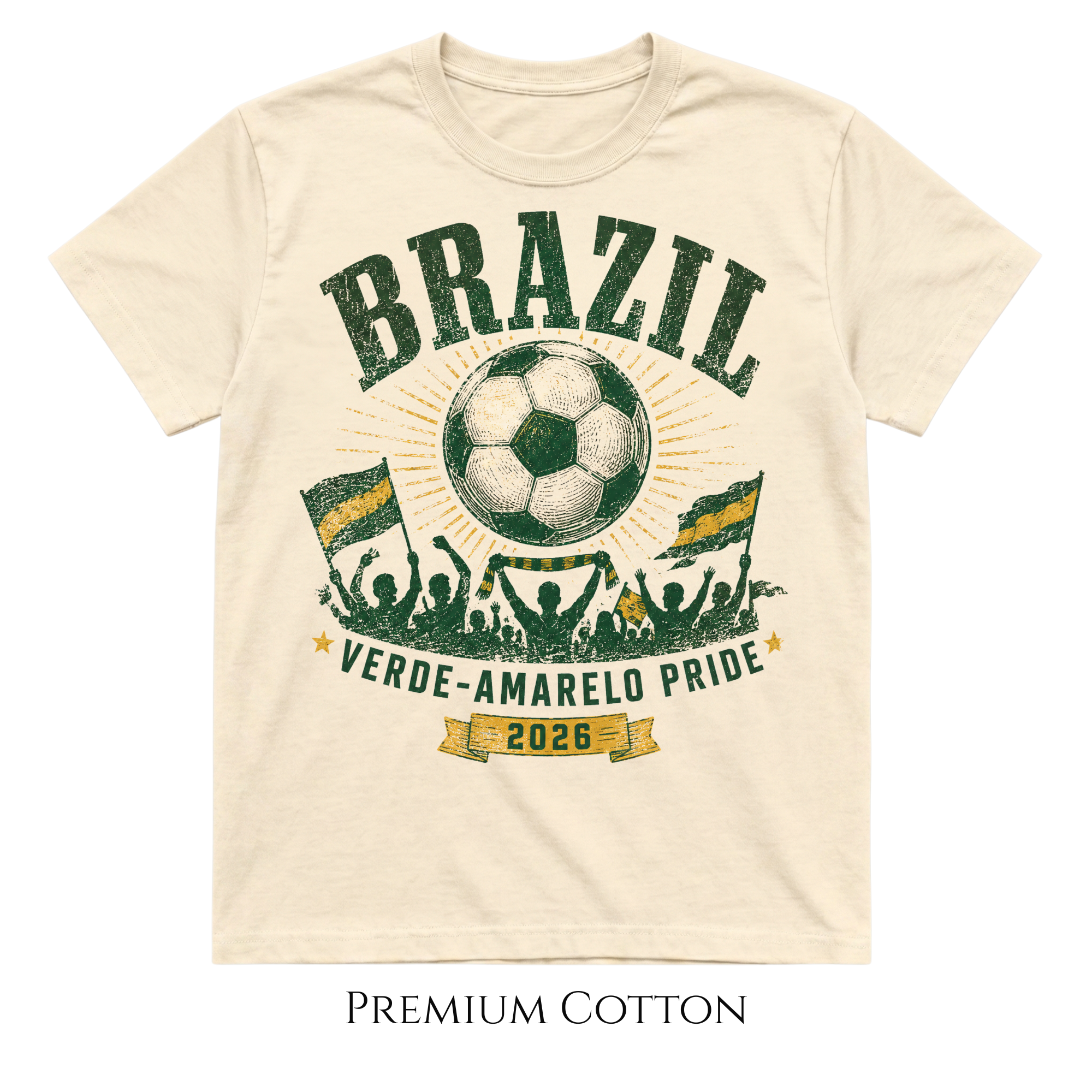 Brazil | Verde Amarelo Pride Soccer 2026 T-Shirt
