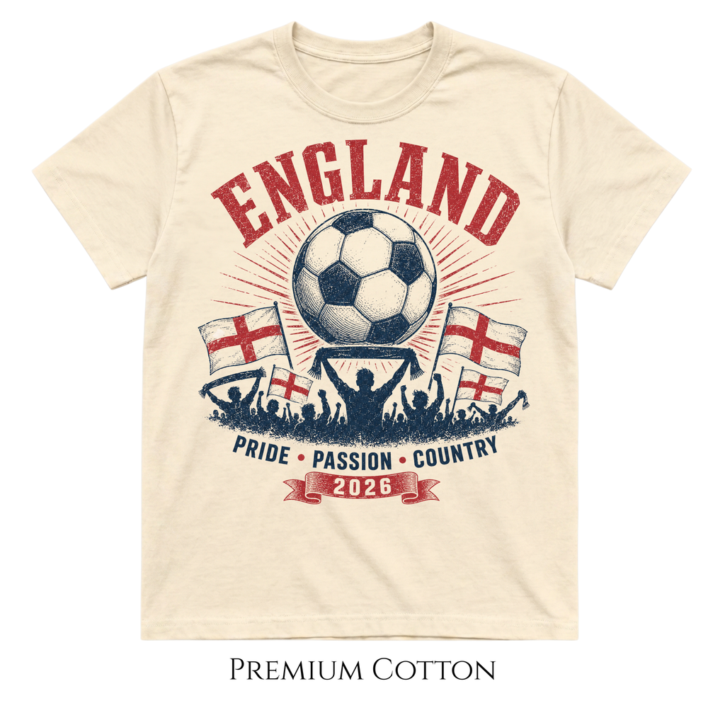 England | Pride Passion Country Soccer 2026 UK T-Shirt