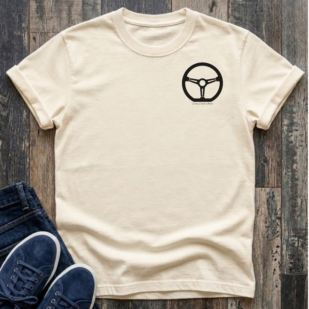 Pocket Design Steering Wheel T-Shirt