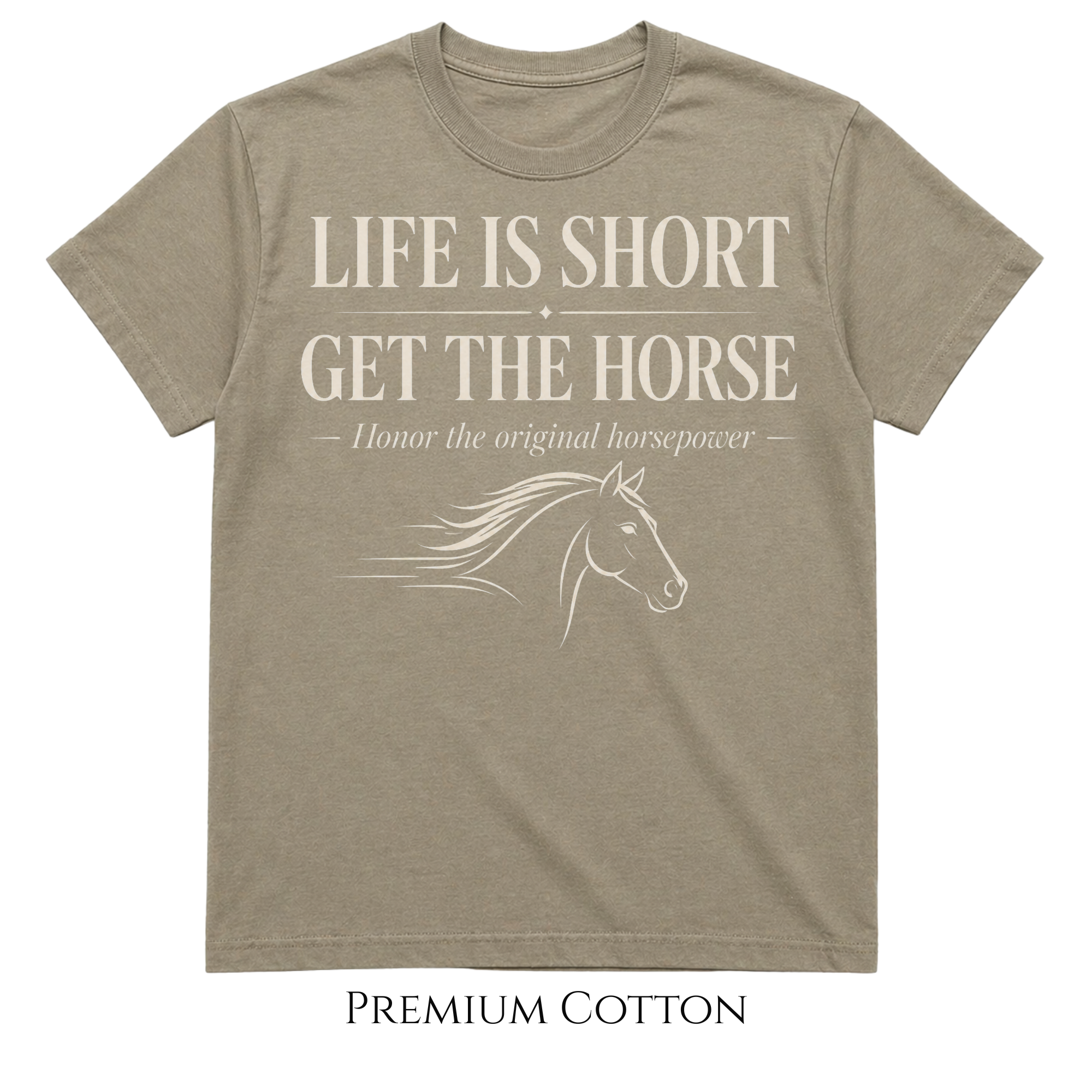 Life Is Short - Honor The Original Horsepower T-Shirt