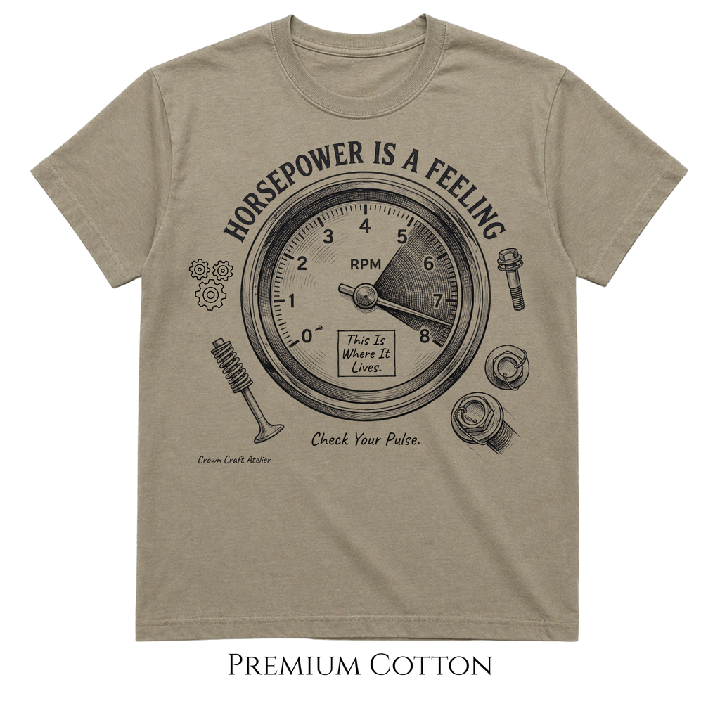 Horsepower Is A Feeling, Check Your Pulse T-Shirt