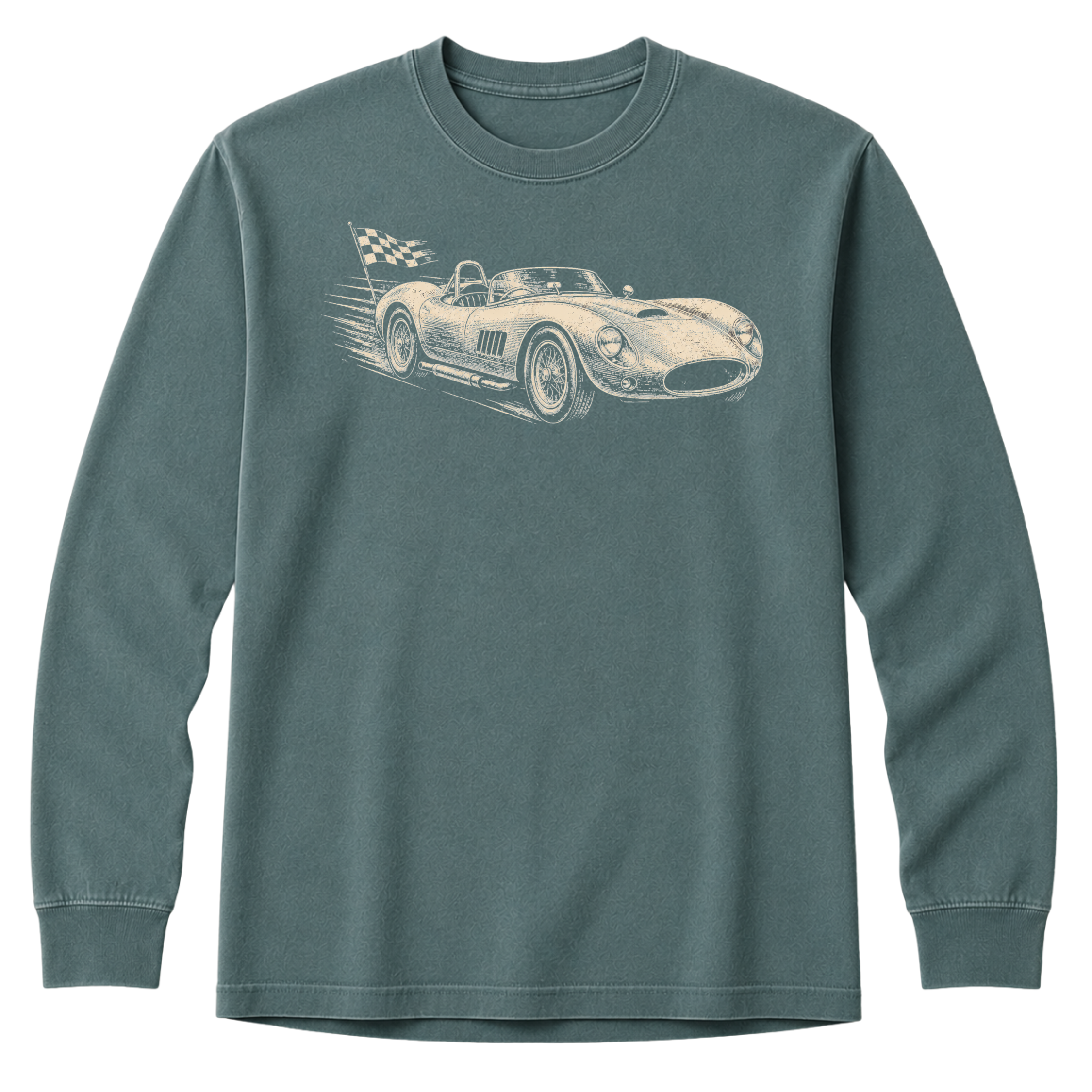 Long Sleeve - 1960s Open-Top Racing Roadster  T-Shirt