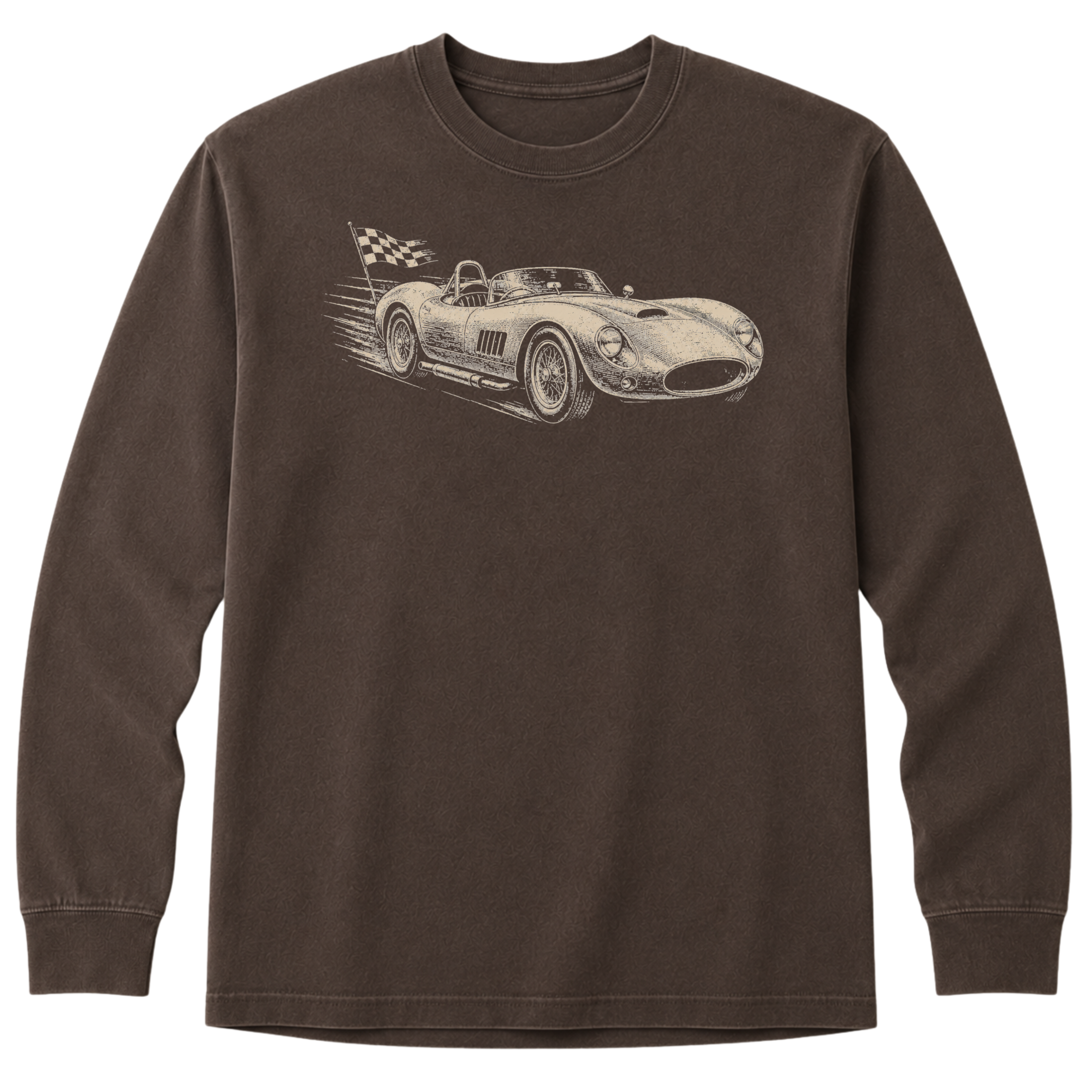 Long Sleeve - 1960s Open-Top Racing Roadster  T-Shirt