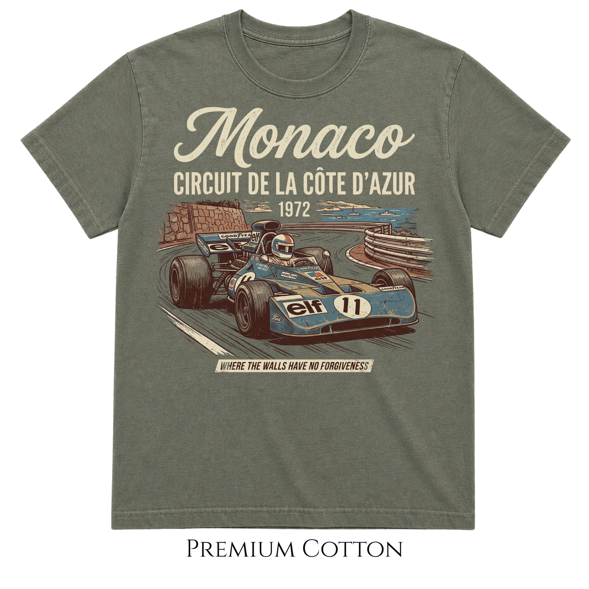 Where The Walls Have No Forgiveness Monaco 1972  T-Shirt