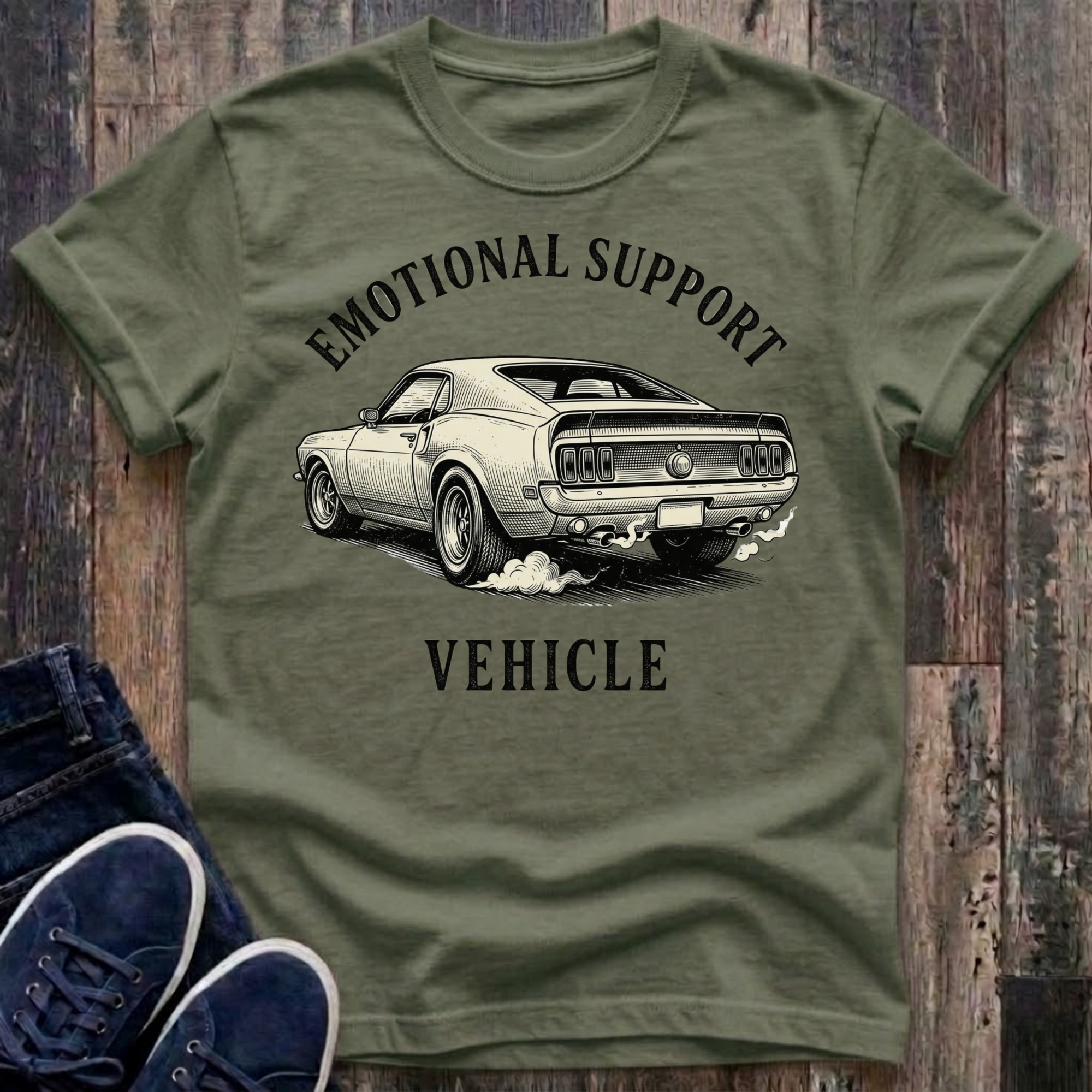 The Muscle - Emotional Support Vehicle T-Shirt
