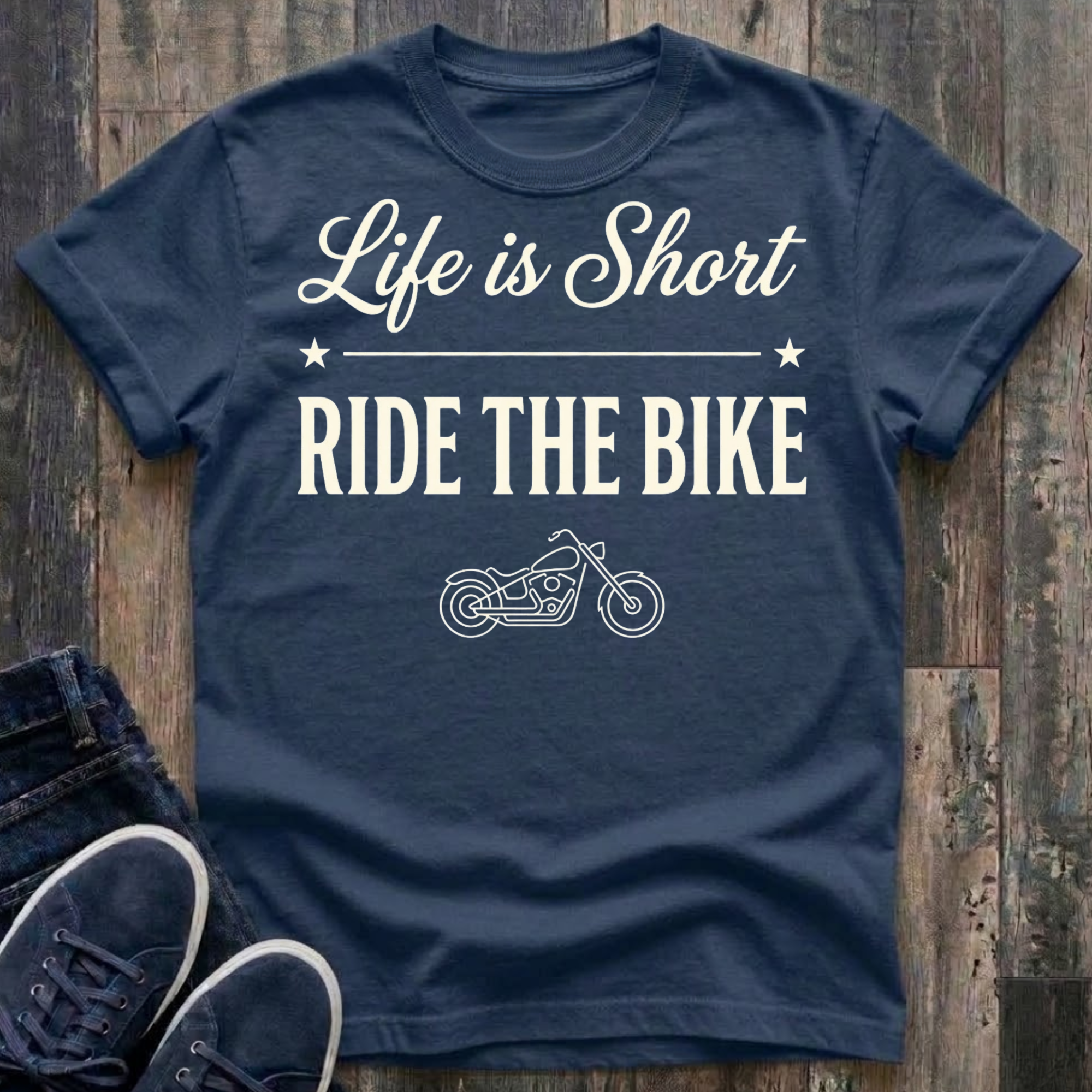 Life Is Short - Ride The Bike T-Shirt