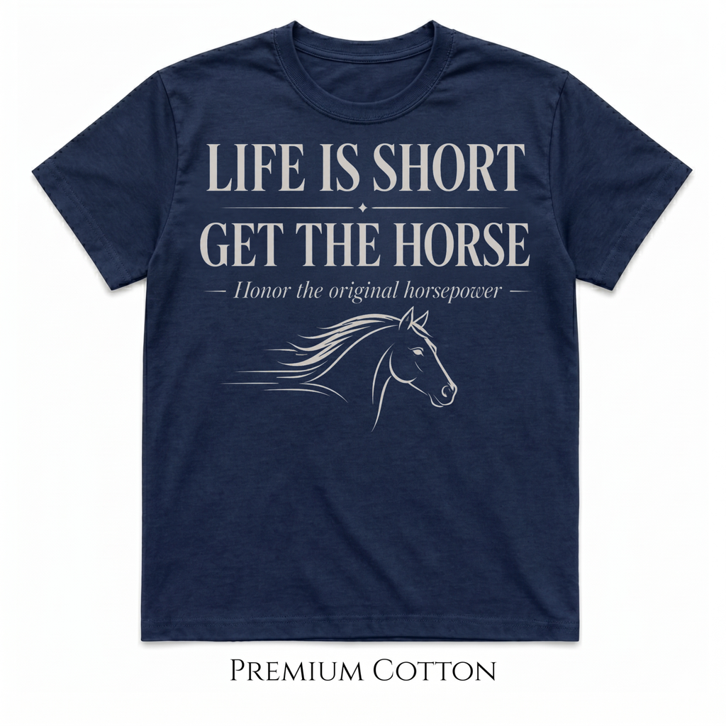 Life Is Short - Honor The Original Horsepower T-Shirt