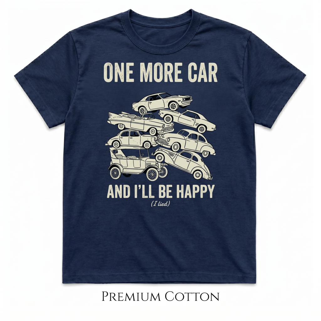 One More Car And I'll Be Happy. (I lied.) T-Shirt