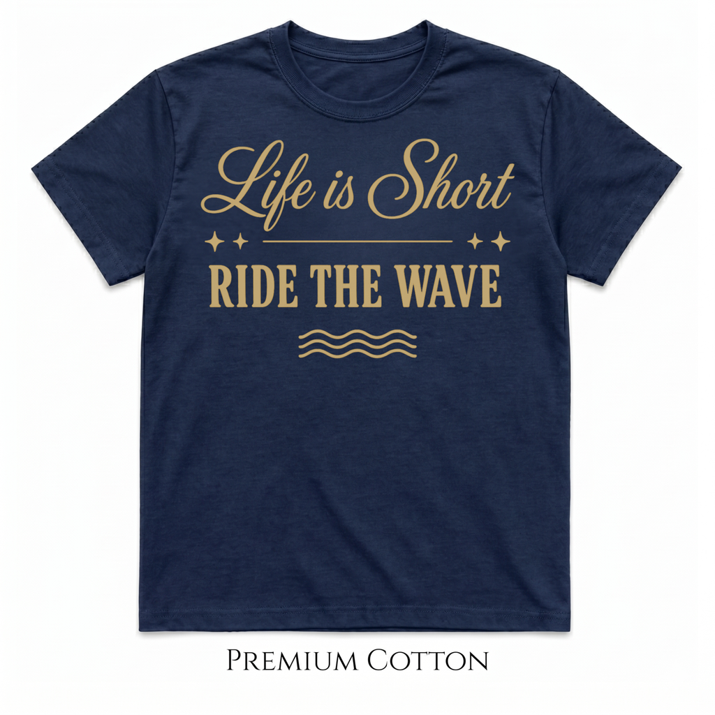 Life Is Short - Ride The Wave T-Shirt